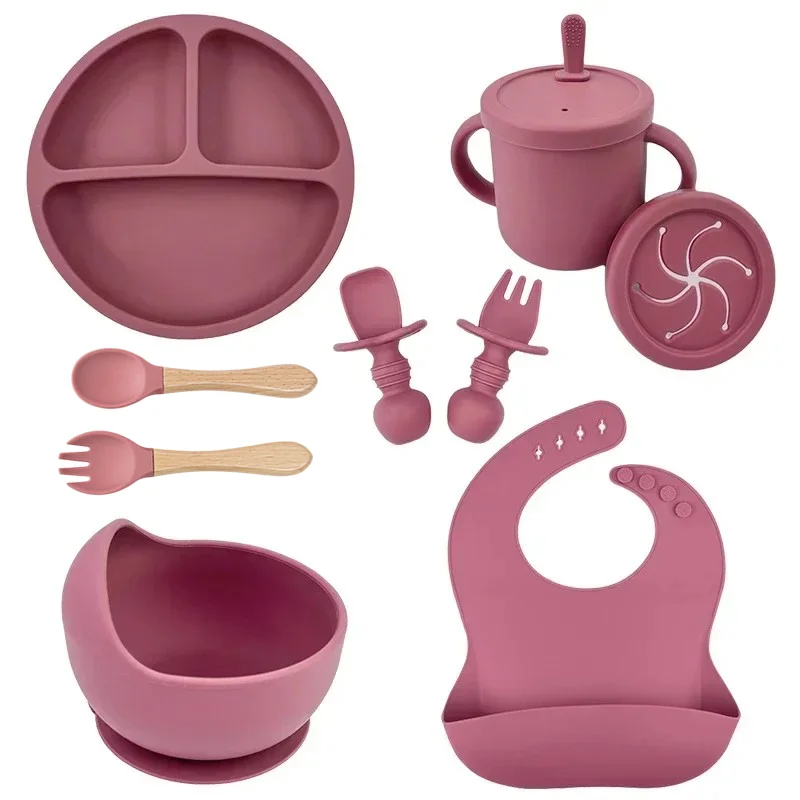 Baby Led Weaning Set - Ensemble de plats en Silicone de