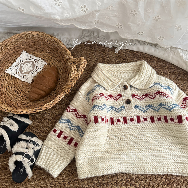 Baby Products Korean - Pull à manches longues et col
