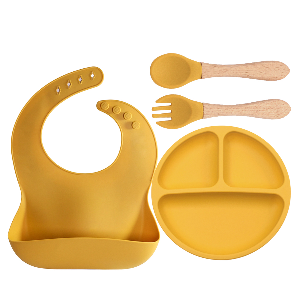 Baby Led Weaning Set - Ensemble d'alimentation en Silicone pour bébé,