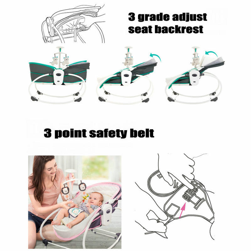Chaise berçante 5 en 1 pour bé - Baby Swing Bouncer avis et prix