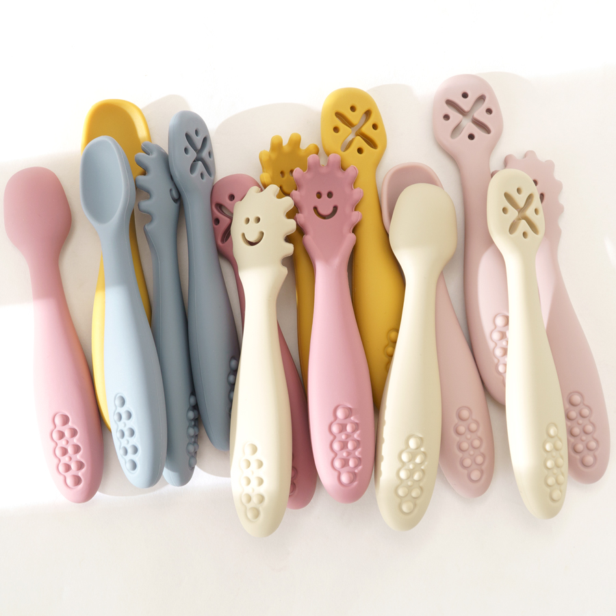 Cuillère fourchette en Silicon - Baby Led Weaning Set avis et prix