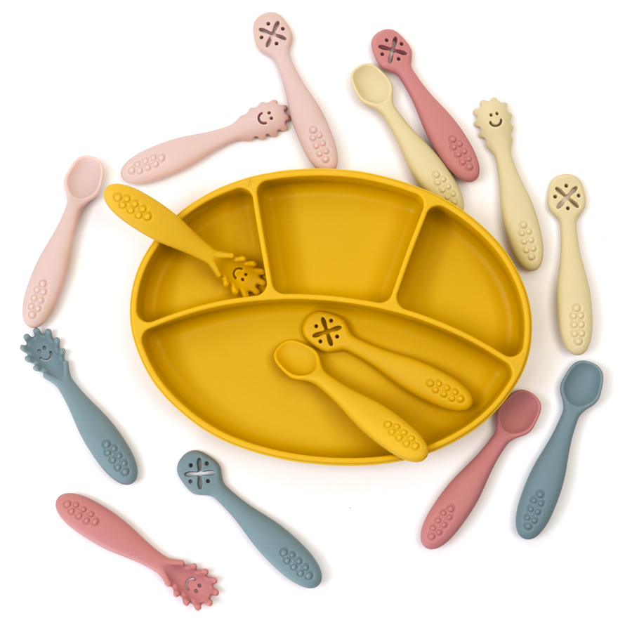 Cuillère fourchette en Silicon - Baby Led Weaning Set avis et prix