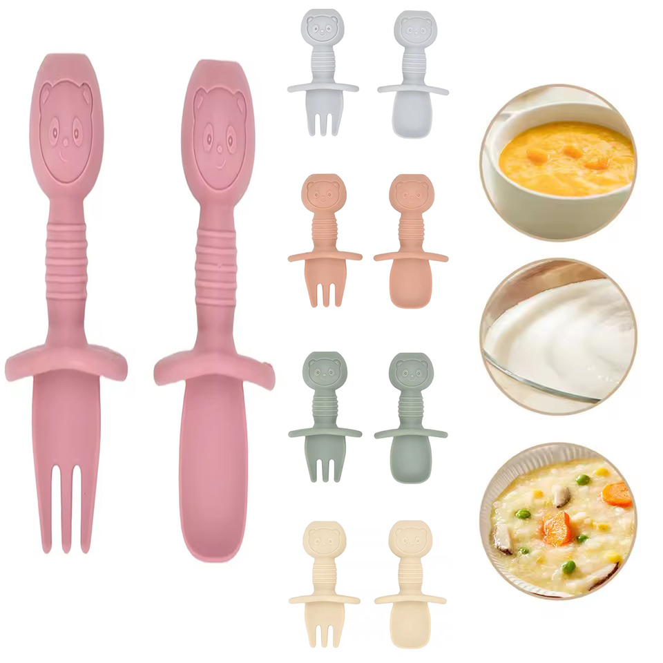 Cuillère fourchette en Silicon - Baby Led Weaning Set avis et prix