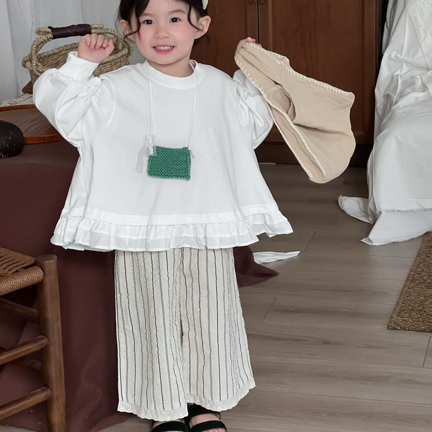 Pantalons rétro en dentelle am - Baby Products Korean avis et prix