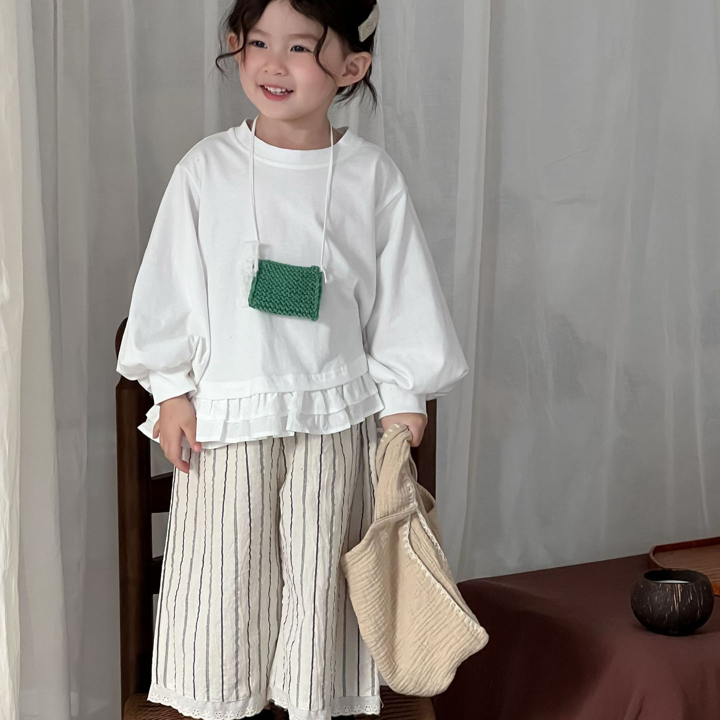 Pantalons rétro en dentelle am - Baby Products Korean avis et prix
