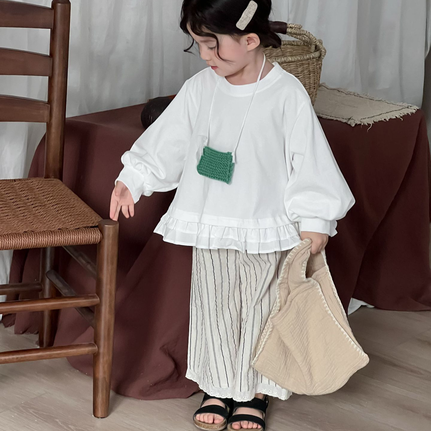 Pantalons rétro en dentelle am - Baby Products Korean avis et prix