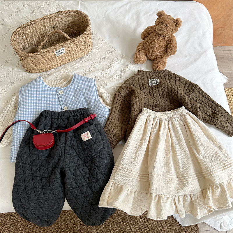 Pantalons en coton et velours  - Baby Products Korean avis et prix