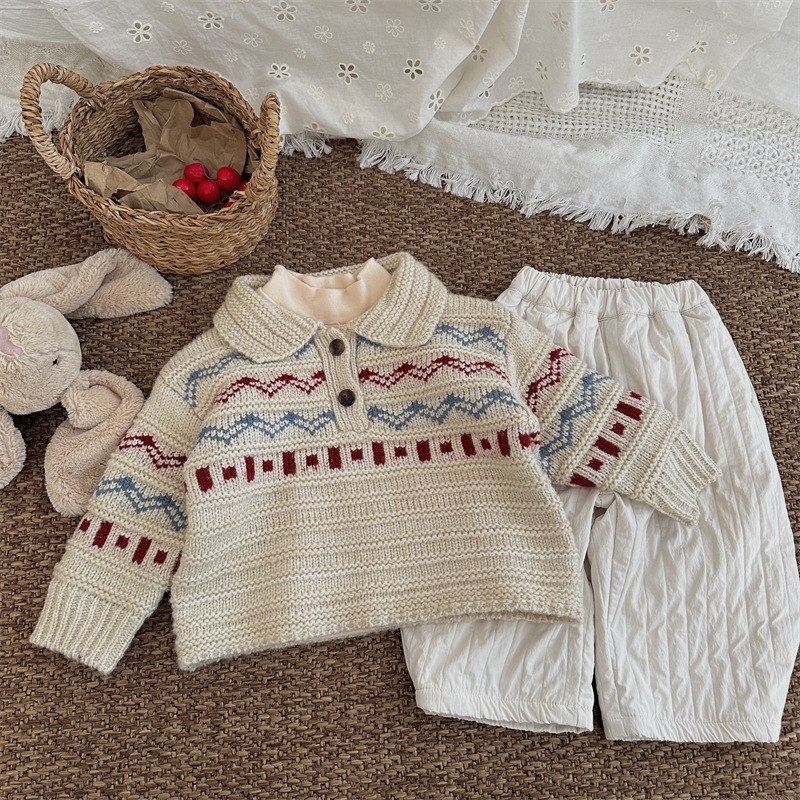 Pull à manches longues et col  - Baby Products Korean avis et prix