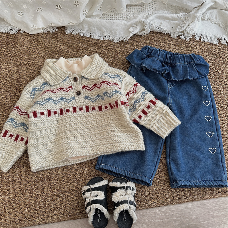 Pull à manches longues et col  - Baby Products Korean avis et prix